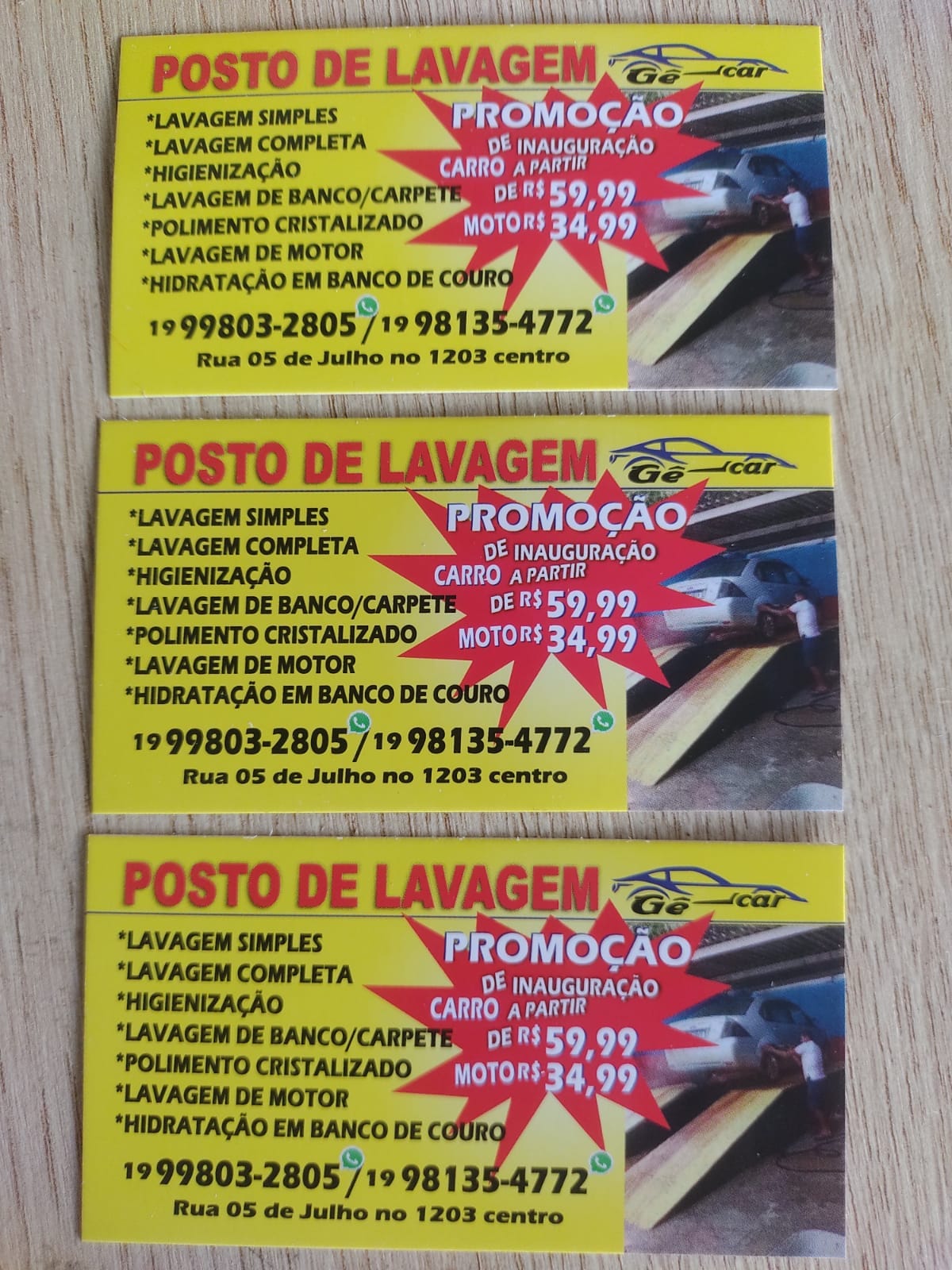 POSTO DE LAVAGEM GÊ CAR