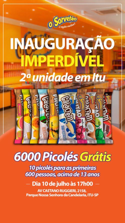MAIS UMA LOJA DO SORVETÃO EM ITU ! É MUITO MELHOR